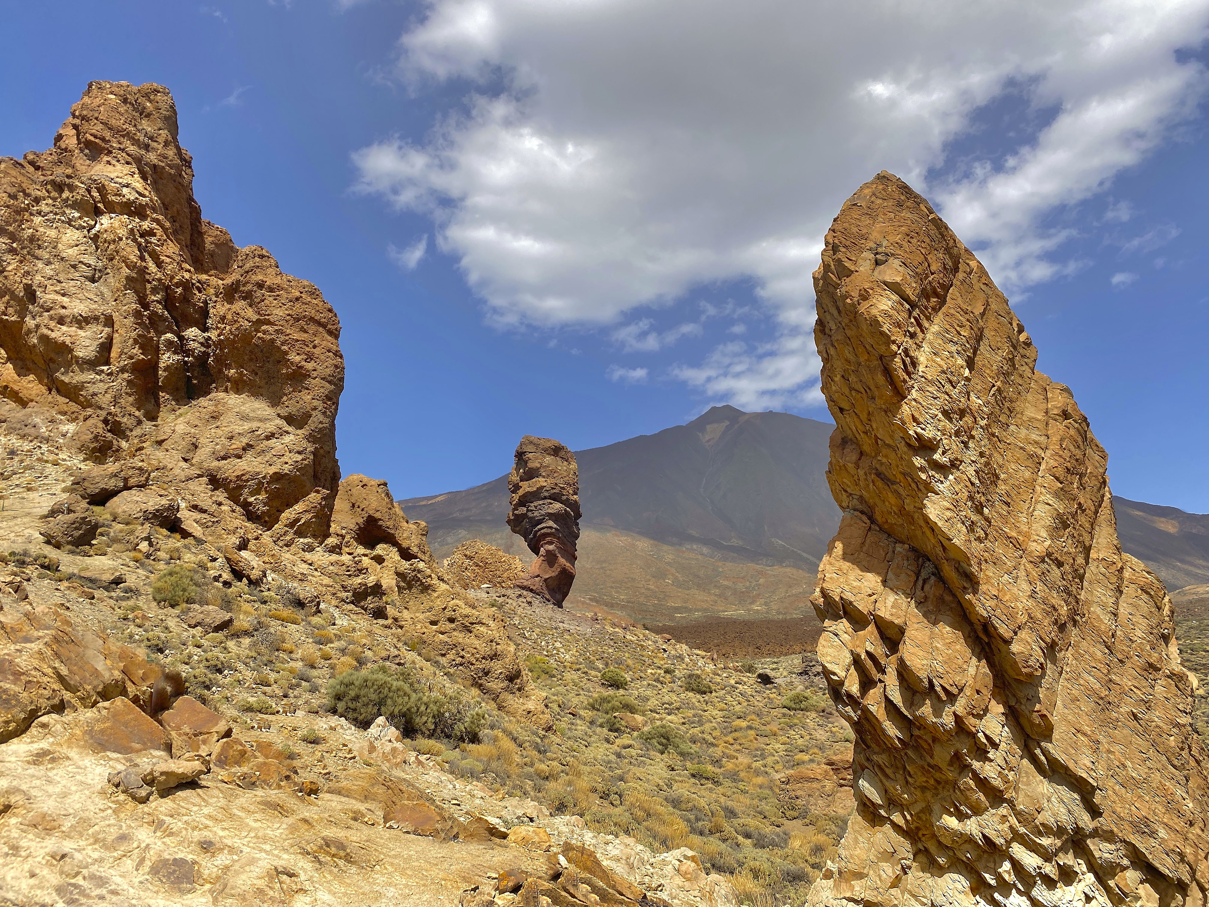 The Roques de Garcia, with Teide looming in the background