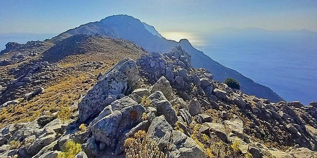 View back to Mt Dikeos