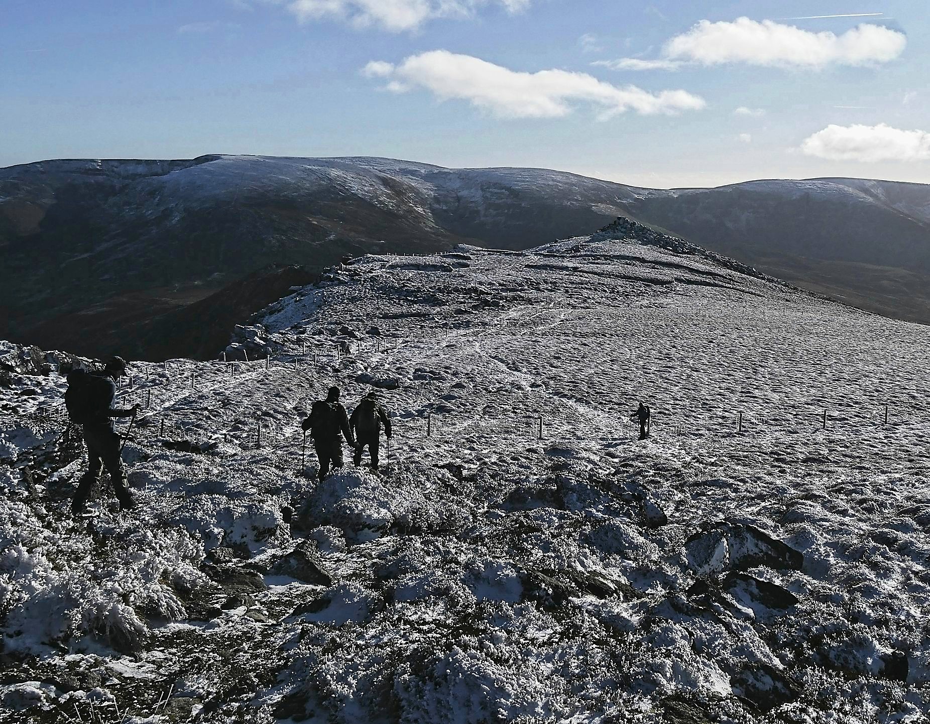 On the skyline is the main, flattish plateau of the Comeraghs